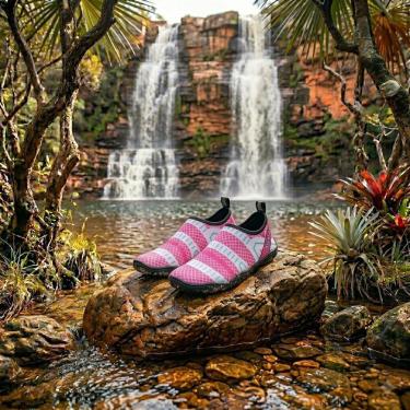 Imagem de Sapatilha Feminina Aquatica de Neoprene Esportiva Hibrida Nautica Antiderrapante Confor...