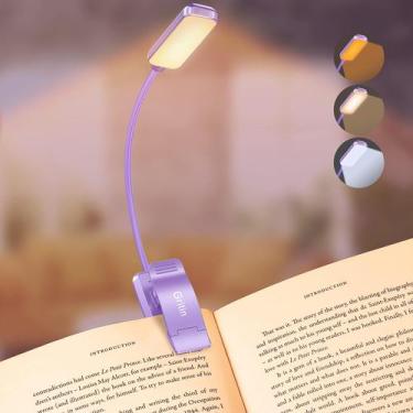 Imagem de Book Light Gritin 9 LED recarregável com 3 temperaturas de cor