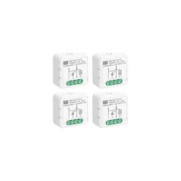 Imagem de Kit 4 Mini Relé Interruptor Smart 1 Canal Bivolt WiFi Weg Automação Re