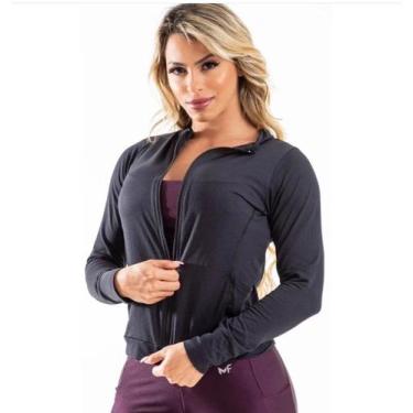 Imagem de Colete com manga - MF MODA FITNESS , Azul marinho, M