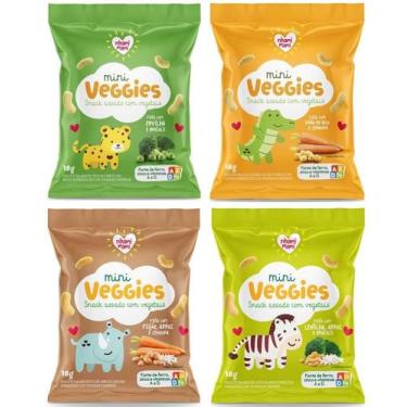 Imagem de Mini Veggies Biscoitos de Arroz Nhami Mami sem glúten e sem leite  Com