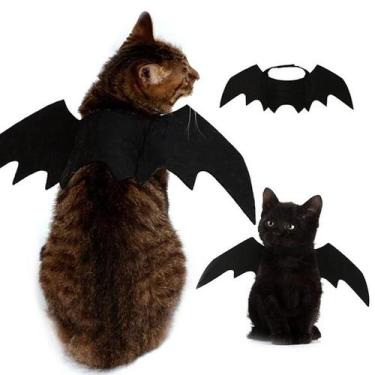 Imagem de Harnesses de Morcego Preto para Pets - Fantasia Cosplay Halloween para