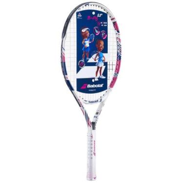 Imagem de Raquete de Tênis Babolat B-Fly 23 Junior Azul e Rosa