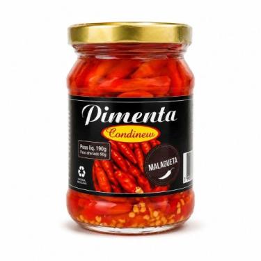Imagem de Pimenta Malagueta em Conserva Artesanal 90g Condinew Ardência Forte Sa