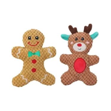 Imagem de Brinquedo De Pelúcia Sonoro De Natal Para Cães E Gatos: Papai Noel, Al