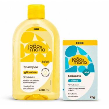 Imagem de Kit Cimed João e Maria Baby: Shampoo 400ml e Sabonete Em Barra Karité 