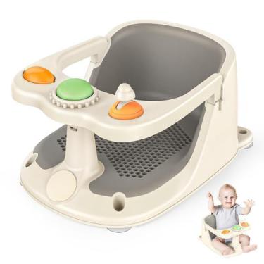 Imagem de Assento de Banho para Bebê ZWRTU Antiderrapante com Ventosas, 6+ Meses
