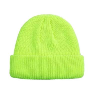 Imagem de Gorro Unissex De Malha Canelada Estilo Pescador Marinheiro Curto Para 