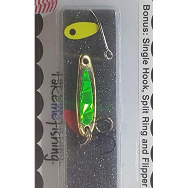 Imagem de Bay De Noc 2GCH Jig de espinha sueca de 2,54 cm, 3,17 g, Chartreuse dourado