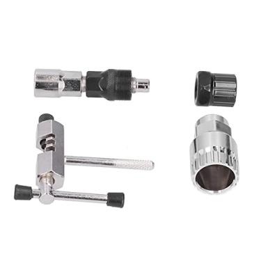 Imagem de Yosoo Conjunto de extrator de manivela de bicicleta, conjunto de disjuntor de corrente de bicicleta estável forte para reparo de mountain bike