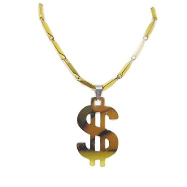 Imagem de Cordao Folheado a Ouro 18k com Pingente Cifrão