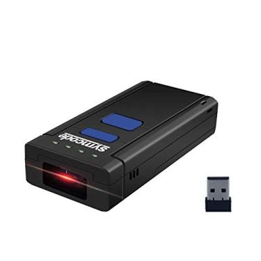 Imagem de Symcode Scanner de código de barras sem fio Bluetooth, compatível com função Bluetooth e sem fio de 2,4 GHz, leitor de código de barras portátil, funciona com Windows, Mac, Android, telefones iOS,