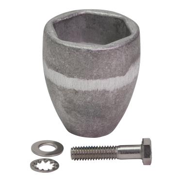 Imagem de Quicksilver Kit de ânodo de alumínio 865182Q01 - Porca de hélice em unidades Bravo III
