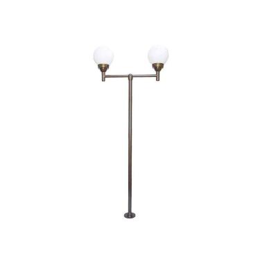 Imagem de Poste Espanhol Grande para Jardim Alumínio 02 Globos 2,50m