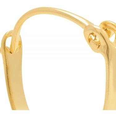 Imagem de Brincos Rommanel Infantil Argola Folhado Ouro 18k