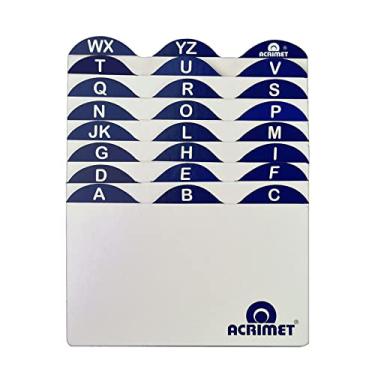 Imagem de Índice para Fichário, de A a Z, 3x5, Cartão, Acrimet