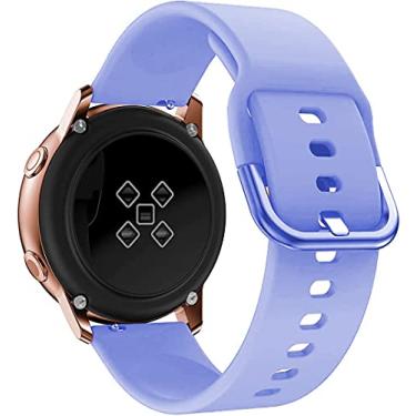 Imagem de Pulseira de relógio de 22 mm, compatível com Samsung Galaxy Watch 3 45 mm/Galaxy Watch 46 mm/Gear S3 Frontier clássica pulseira esportiva de silicone macio para homens e mulheres