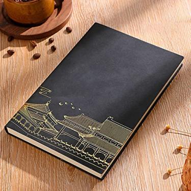 Imagem de A5 200 páginas notebook bloco de notas agenda diário plano para escrever notas de estudante notas de estudante escola material educacional, H, A5