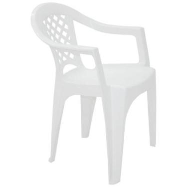 Imagem de Cadeira De Plástico Tramontina Iguape Branco