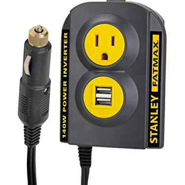 Imagem de STANLEY Inversor de potência FATMAX PCI140 140 W: 12V DC para 120V AC Tomada com duas portas USB
