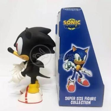 Imagem de Boneco Action Figure Shadow Sonic Black Preto Articulado 23cm