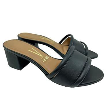 Imagem de Tamanco Vizzano Pelica Salto Grosso - Preto - 36