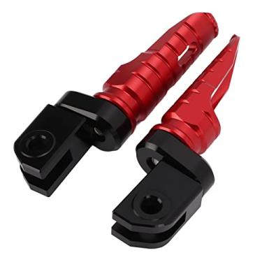 Imagem de Pedal dianteiro motocicleta Pedal do apoio para os pés de liga de alumínio CNC substituição do apoio para os pés para Aprilia RS660 RSV4 Tuono 660 V4 1100 (2 peças) (vermelho)