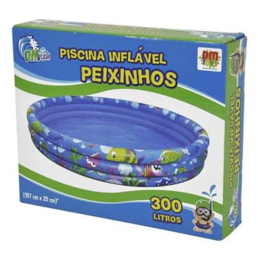 Imagem de Piscina Inflavel Redonda Peixinhos 300 Litros Dm Toys