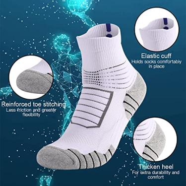 Imagem de Tingpai Meias de basquete pa esportes ao ar livre respiráveis e meias de corrida pa homens e mulheres