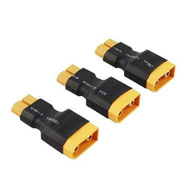 Imagem de OliYin Adaptador conversor de conector fêmea XT90 macho para XT60 para LiPo Electric Quad / ESC (pacote com 3)