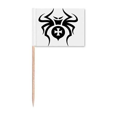Imagem de Ilustração de padrão de aranha de inseto preto marcadores decoração de festa