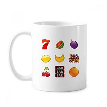 Imagem de Frutas Digitais Desenho Ilustração Padrão Caneca Cerâmica Café Porcelana Utensílios de Mesa