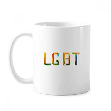 Imagem de Caneca colorida LGBT Rainbow Homo cerâmica cerâmica xícara de café porcelana louça