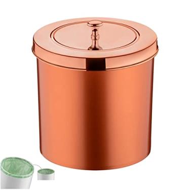 Imagem de Lixeira 5 Litros Tampa Cesto De Lixo Rose Gold Para Banheiro Pia Cozinha- 552RG Future - Rose Gold