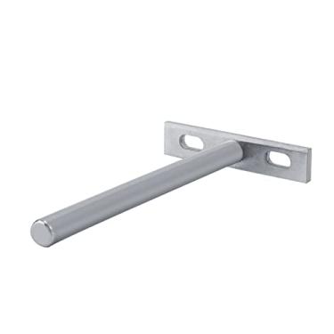 Imagem de 2 peças de suporte de prateleira flutuante de aço montado na parede suporte redondo oculto suportes ocultos para prateleiras de madeira flutuantes suporte de prateleira cego oculto (10 cm 5 polegadas)