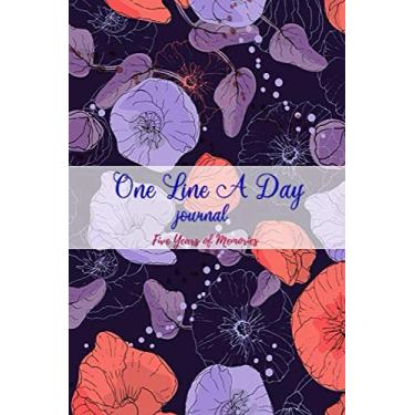Imagem de One line a day Journal: Five Years of Memories, Diary, Dated and Lined Book, Floral,best size 6x13