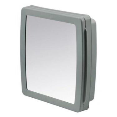 Imagem de Armário Para Banheiro De Plástico Cinza Claro Com Espelho Herc