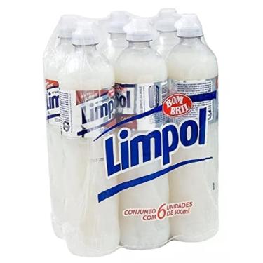 Imagem de 6 Detergente Líquido Coco frasco 500ml - Limpol