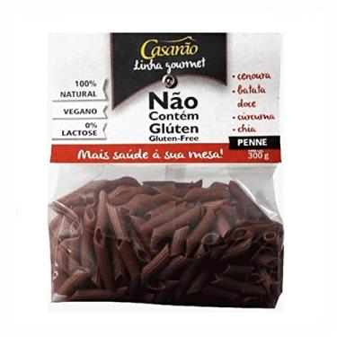 Imagem de Kit 6X: Macarrão Penne Cenoura Sem Glúten Casarão 300g