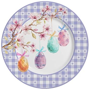 Imagem de Prato Raso Purple Chess Pascoa Alleanza 6 un