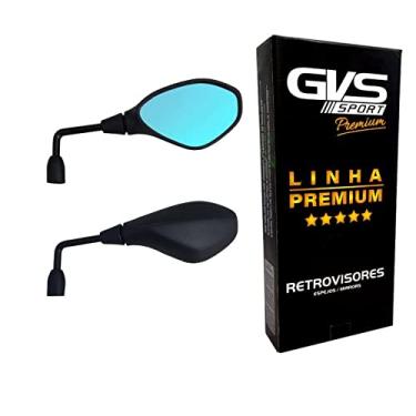 Imagem de Retrovisor BMW F800 - Haste Longa Rebaixada 90º Azul para Motos Honda.