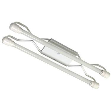 Imagem de Luminaria de Sobrepor Tubo Led Malaga Branco com 2 Lâmpadas - 10W - 6500K - Bivolt - TUALUX, 71x18 cm - Luz Branca, Medio