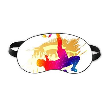 Imagem de Capa para sombra noturna macia para jogadores de futebol Cheered Bicycle Kick Sleep Eye Shield