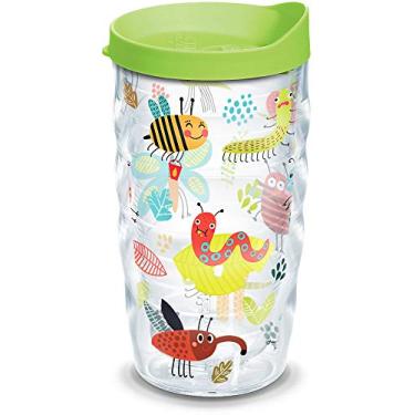 Imagem de Tervis O copo térmico Cool Bugs Made in USA de parede dupla mantém as bebidas frias e quentes, 290 ml ondulado, clássico