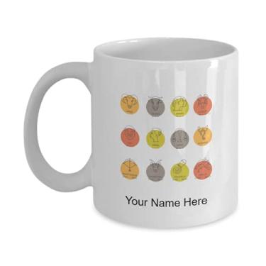 Imagem de Caneca personalizada do zodíaco, xícara de café do zodíaco, ideia de presente do zodíaco, copo personalizado do zodíaco, caneca personalizada do zodíaco - caneca de café de 325 ml