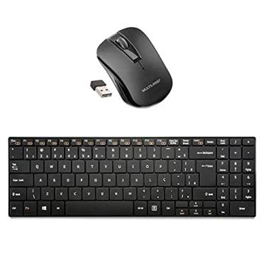 Imagem de Teclado E Mouse Compacto Sem Fio Wireless Usb Modelo Slim TC 202 Multilaser