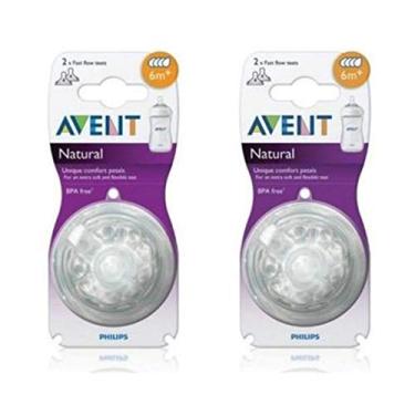 Imagem de KIT AVENT - 4 BICOS PETÁLA NUMERO 4-6M+