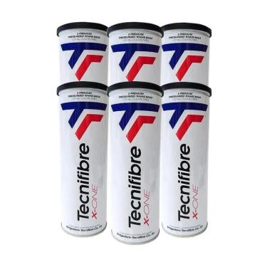 Imagem de Bola de Tênis Tecnifibre X-One Pack Com 06 Tubos