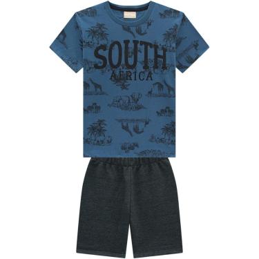 Imagem de Conjunto Infantil Masculino Camiseta + Bermuda Milon 137877.6842.6 Milon-Masculino