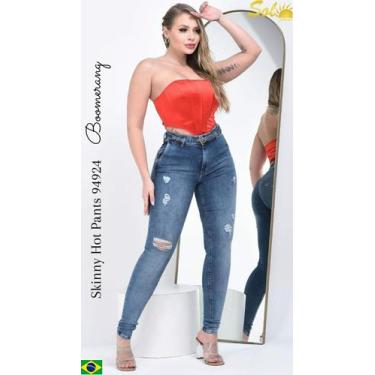 Imagem de Calça Empina Bumbum Skinny Feminina - Sol Jeans